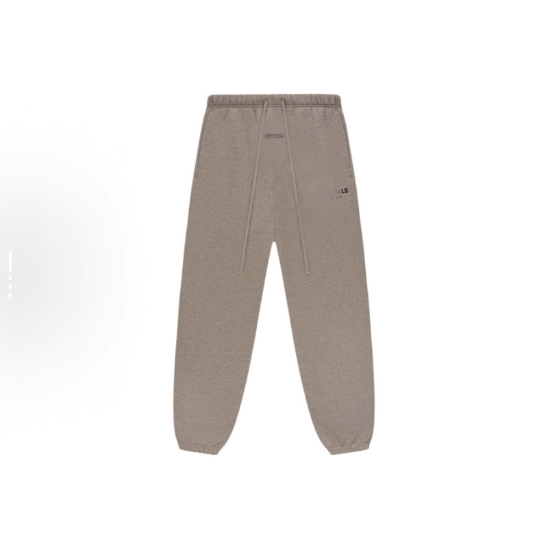 Essentials-25FW-フリースレタープリントトレンドブランドスポーツカジュアルレギンスパンツ、スリムでゆったりとした着心地|undefined