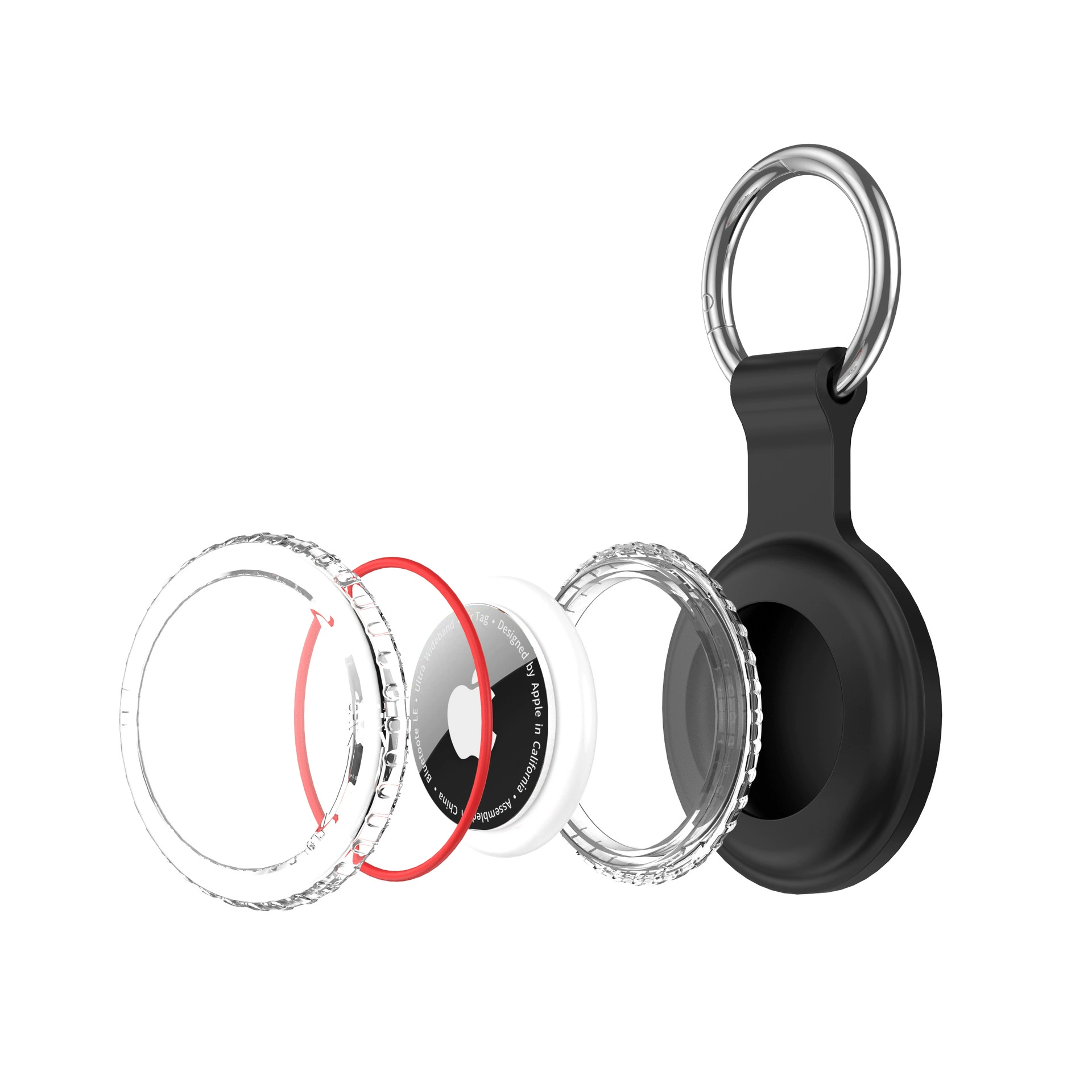 Apple, protective case, silicone waterproof keychain