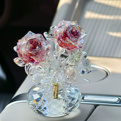 Car Perfume Aromatherapy Perfume Fragrance Deodorizer High-End - red-rose