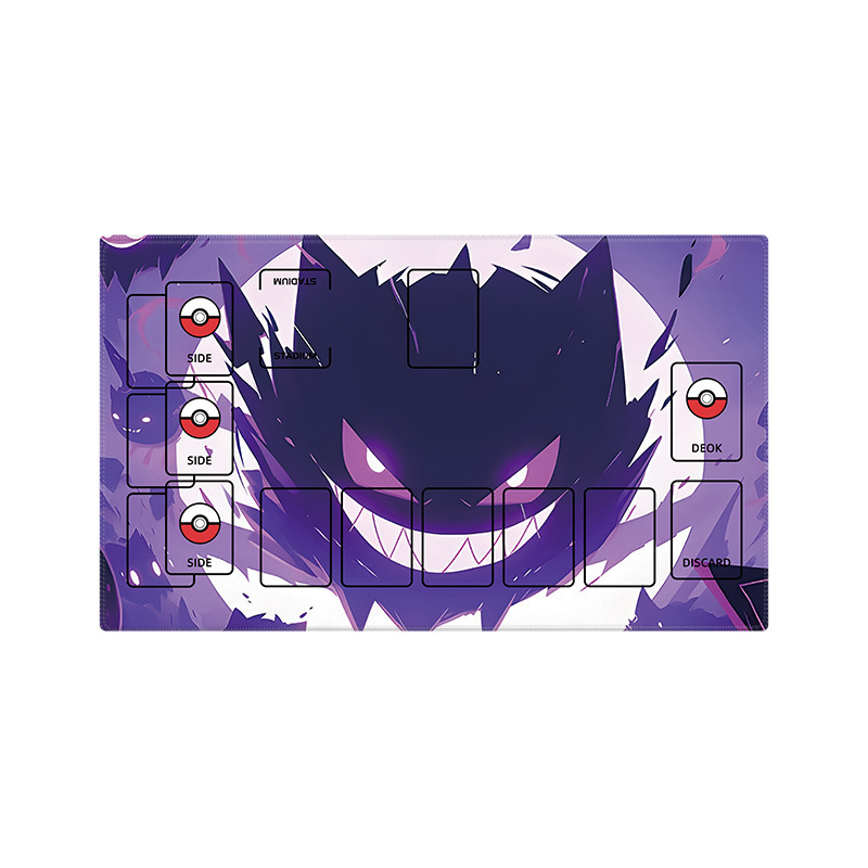 Pokémon juego gran almohadilla de bloqueo grueso doble tarjeta de combate almohadilla de tarjeta de batalla mesa simple almohadilla de mesa