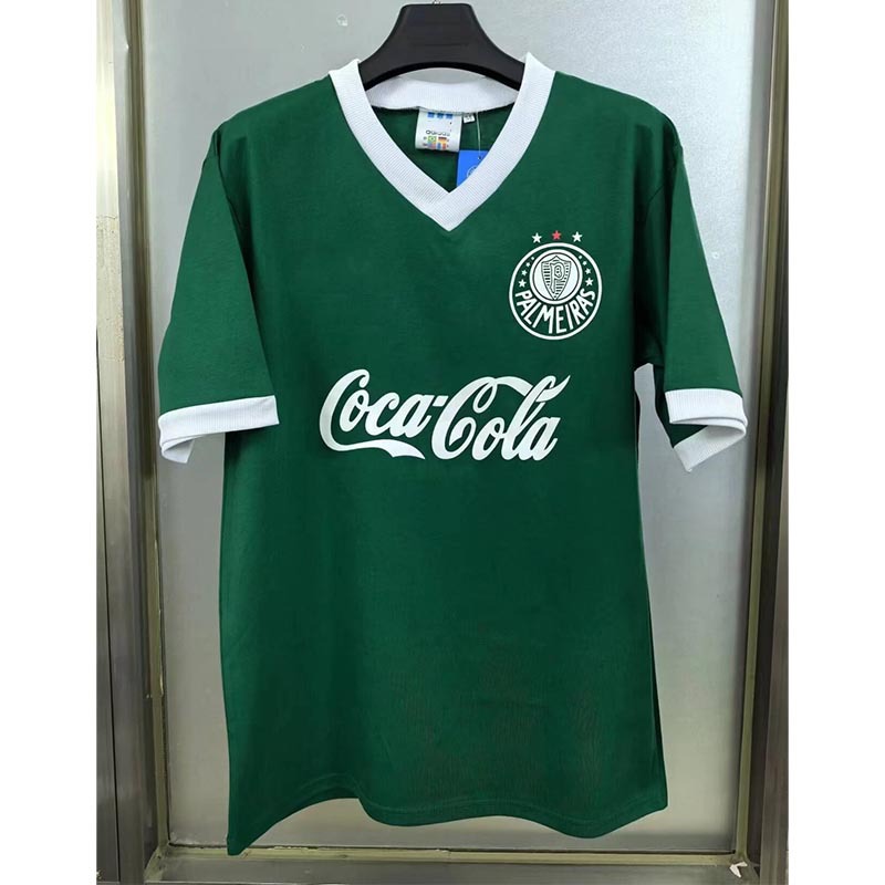 Camiseta de Fútbol del Palmeiras de Poliéster Personalizable y Manga Corta para Deportes