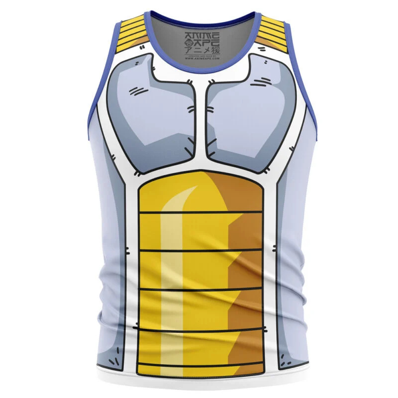 2024 New Summer Men's Trendy 3D Digital Printing Anime Dragon Ball Sleeveless Sports Casual Vest
