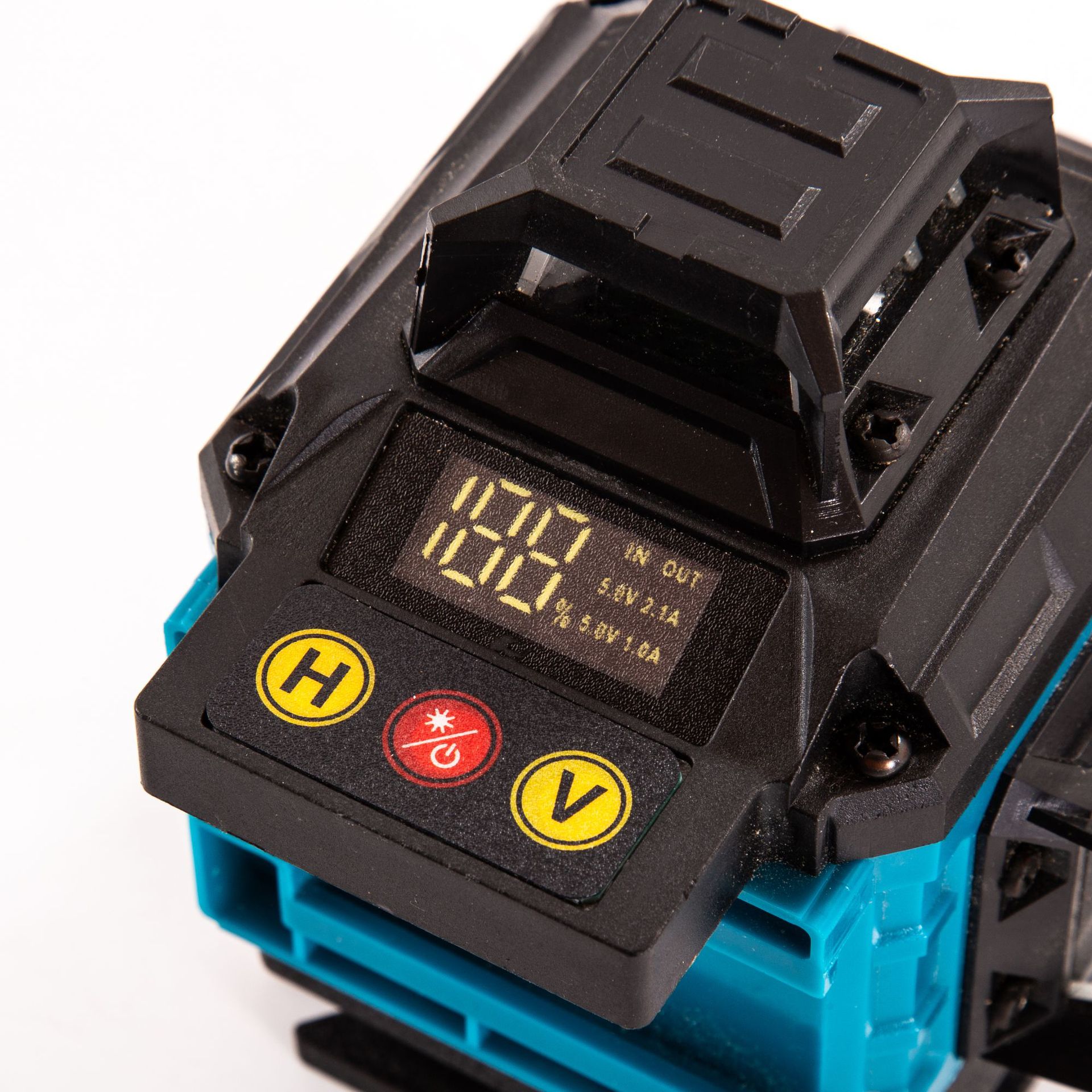 Nivel exterior de 12 líneas, luz verde, luz fuerte de alta precisión, línea fina, láser infrarrojo, nivel, medidor de tierra, medidor de pared