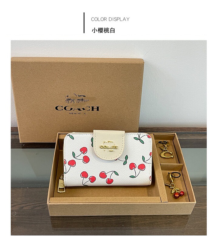 跨境迷你精致手拿包带钥匙扣樱桃挂件2025欧美钱包卡包handbags|undefined