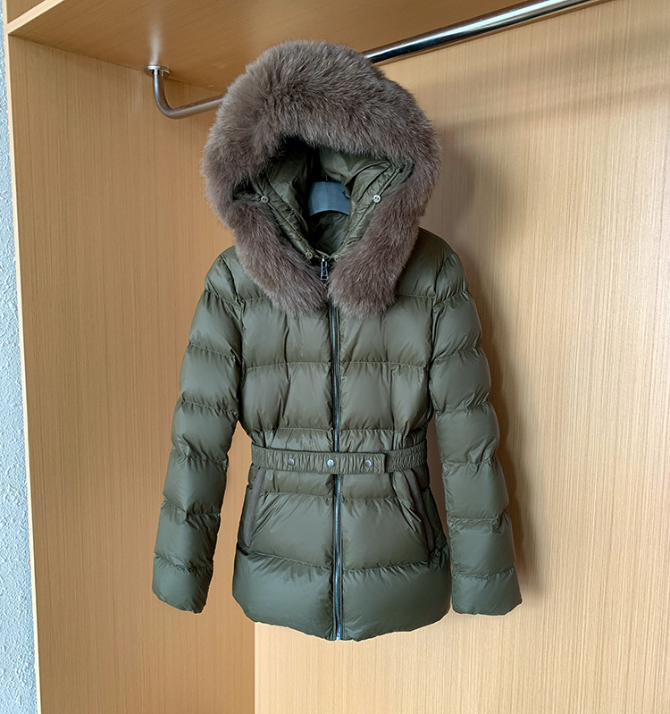 Women's Clothing fox fur collar down jacket_voghion.com