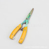 Stainless steel yellow handle Most use titanium -plated fishing pliers, eagle mouth fish hook tie accessories, pliers, Luya titanium titanium fish wire tongs