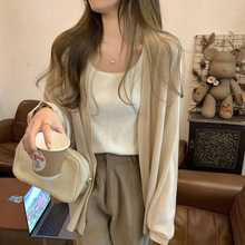 外搭开衫大码胖mm200斤初秋毛衣外套百搭韩版显瘦针织女装9186