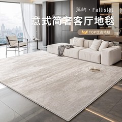 意式极简地毯客厅简约现代高级感轻奢大面积全铺防水防污家用地毯