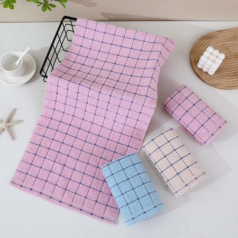 Toallas de algodón puro en existencia, venta al por mayor, suaves, absorbentes, gruesas, para el hogar, protección laboral, toallas faciales de poliéster y algodón, toallas de regalo, totalmente de algodón.