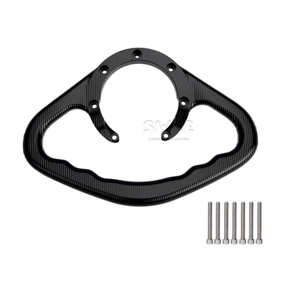 Suitable for Honda Cb650F/Cbr1000Rr Motorcycle Universal Modified Rear Passenger Handle Fuel Tank Cover Armrest (Motorcycle Safety Supplies) - black-with-screws