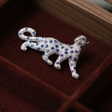 天奢珠宝高档品牌 明星同款奢华霸气野心豹子胸针 男女款西装别针