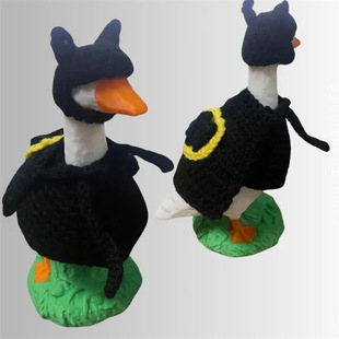 Cross-Border New Hot-Selling Handmade Crocheted American Goose Hat Suit Clothes Creative Fashion Pet Clothing