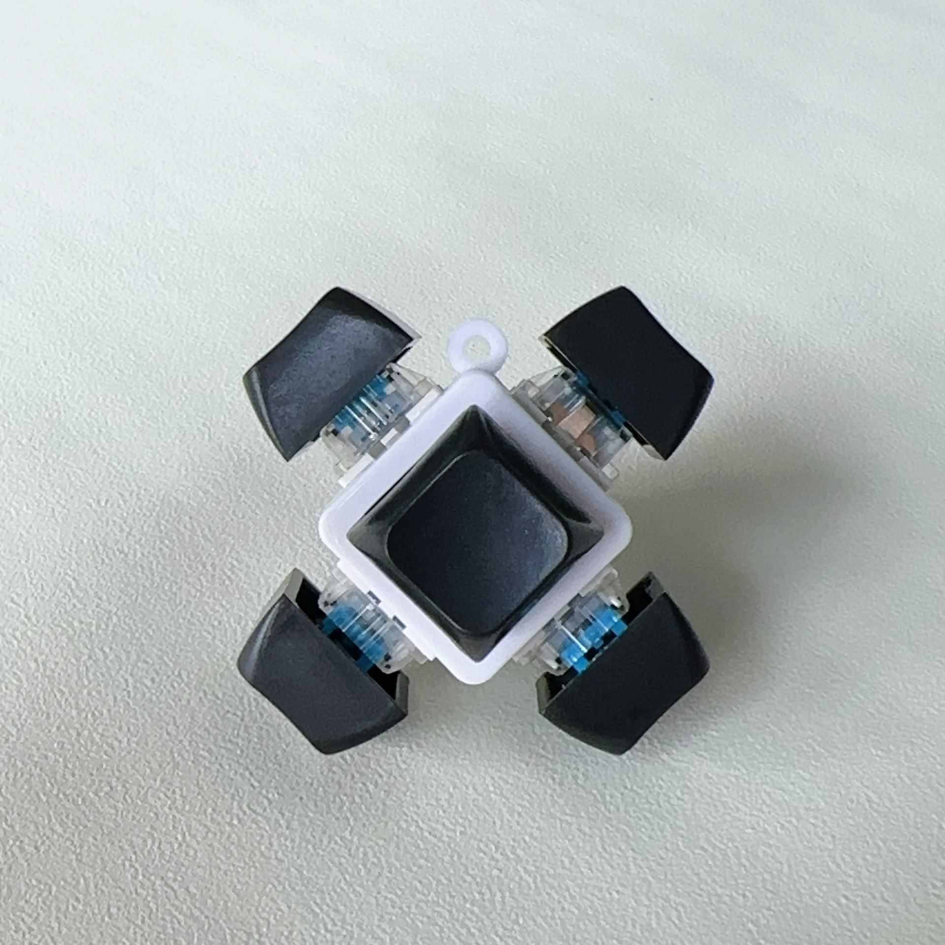 Special-shaped six-button-white shell-white