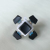 Special-shaped six-button-white shell-white