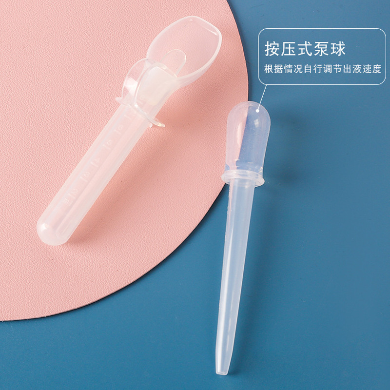 Bainata Medicine Feeder Baby Silicone Dropper Type Children's Liquid Medicine Feeding Tool Spoon Baby Child Feeding Device