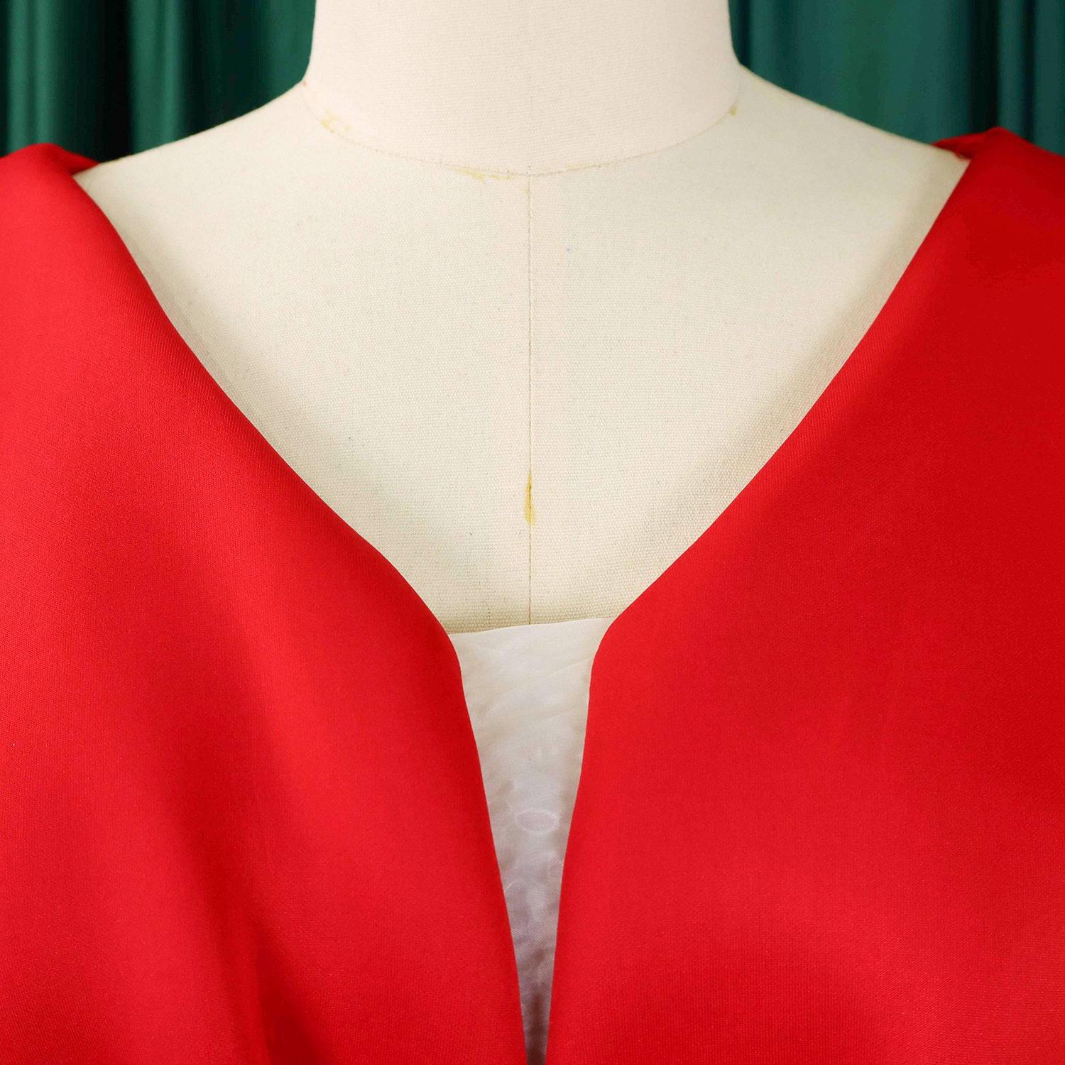 Robe de soirée sexy à col en V et à volants avec fente perlée, robe de banquet de tempérament de célébrité_voghion.com