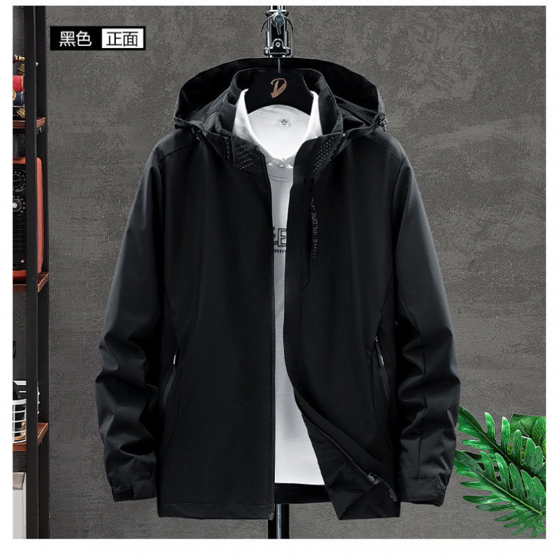 2023 nueva primavera y otoño chaqueta para hombres y mujeres chaqueta pareja chaqueta de asalto al aire libre una sola capa impermeable abrigo transpirable