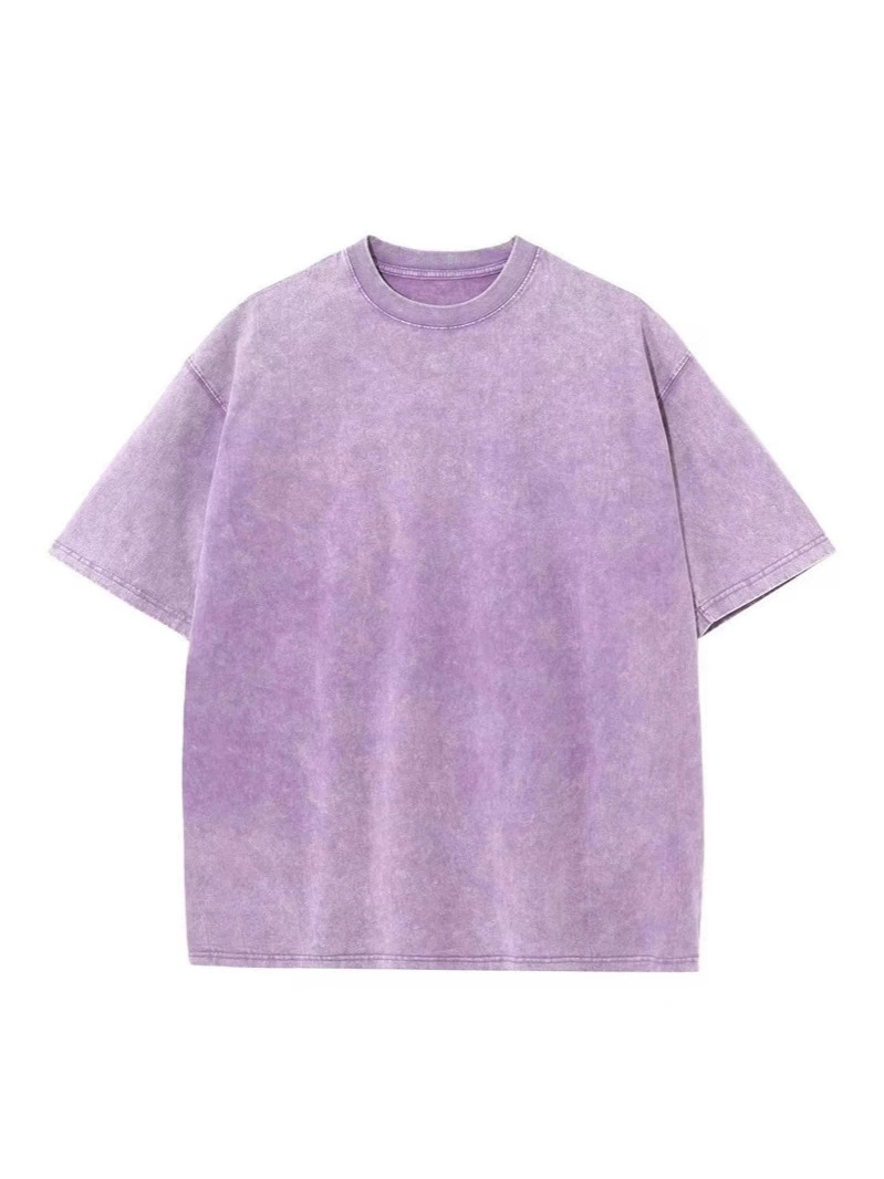 Cotton retro short sleeve T-shirt, oversize