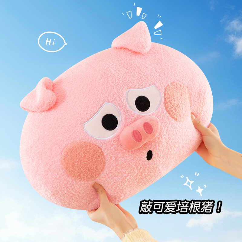 Bacon cerdo alrededor de la almohada muñeca de peluche muñeca almohada dormir almohada mujer lindo regalos comercio exterior al por mayor