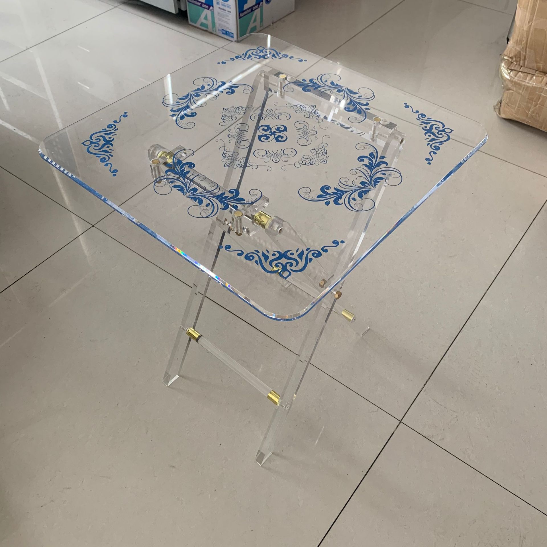 亚克力桌子茶几展示架婚庆花架批发支架床头柜支架简约透明创意茶