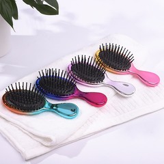 梳子氣墊梳迷你電鍍色兒童梳按摩梳頭髮的神器梳子女生專用美發梳