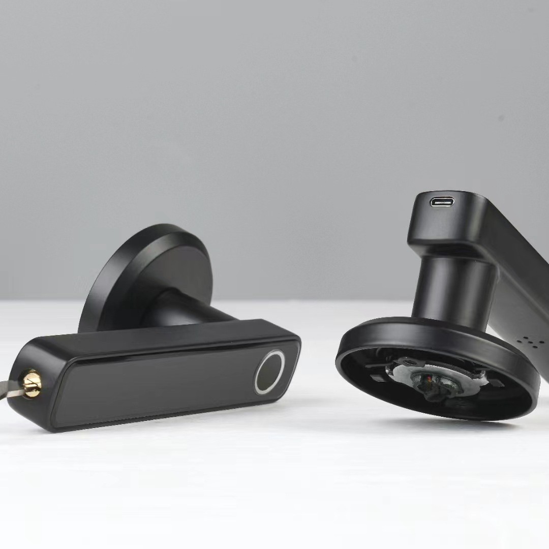 Cerradura de huellas dactilares para interiores, cerradura de contraseña de puerta de madera, cerradura de bola de tres palos, cerradura inteligente de puerta, cerradura de puerta, cerradura Bluetooth, protección con contraseña para el hogar