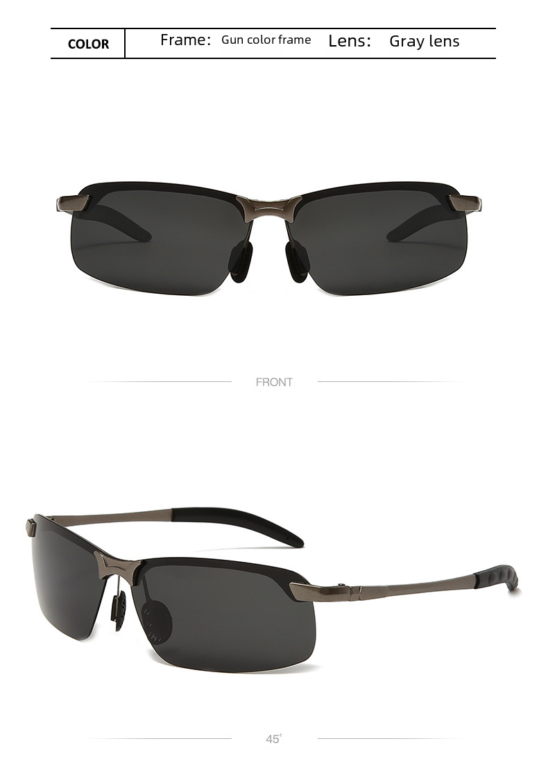 Nova barvno spreminjajoča se polarizirana sončna očala 3043 moška dnevna in nočna sončna očala za vožnjo, ribolov, nočni vid, tovarna na debelo_voghion.com