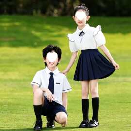 六一儿童演出服夏季幼儿园毕业照班服小学生朗诵合唱比赛表演服装