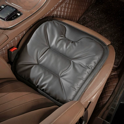 cushion anti-fouling leather winter single-piece: Seat cushion, seat cover - no-standard-net-version-noble-black-front-row-single