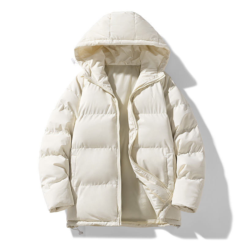 Winter-Steppjacke für Herren – Leichter, gesteppter Kapuzenmantel, warmer, kurzer, baumwollgefüllter Parka für Freizeit und Streetwear_voghion.com