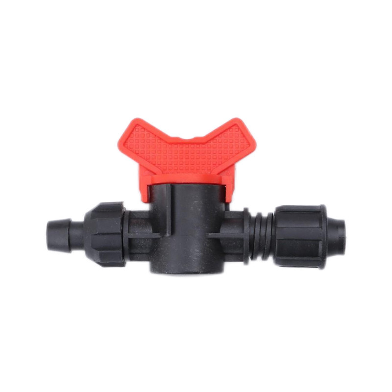 Fábrica al por mayor 16 válvula de derivación de correa flexible mini tubería de riego por goteo presión de bloqueo de válvula de derivación hembra válvula de posicionamiento tubo duro