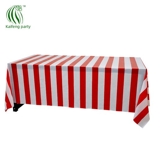Circus red and white striped background wall Christmas party table setting decorations new style