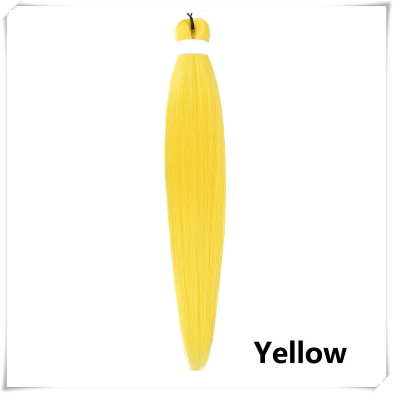 Fijo de baja temperatura de agua caliente FR Easy Braid Fibra química Trenza sucia Multicolor Negro Pechón suave y esponjoso