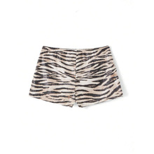 N 43745 Sequin low waist hip stretch hot pants ��Ƭ��������