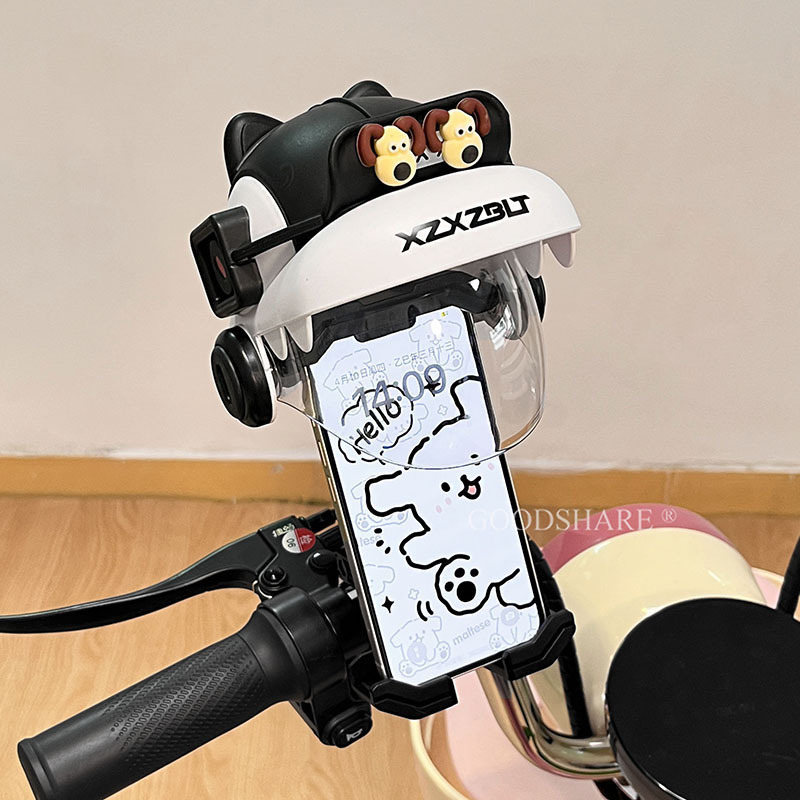 電気自動車携帯電話ホルダーかわいい漫画クロミバッテリー車オートバイユニバーサル耐衝撃サイクリングナビゲーションホルダー|undefined