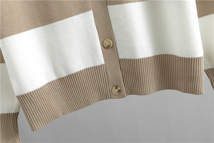 Damenbekleidung Temperament Mode locker gestrickte Strickjacke Jacke + Weste + Hose mit weitem Bein Fauler Stil dreiteiliges Set_voghion.com