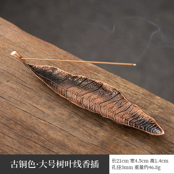 Leaves - String incense insert [Long style - Bronze color]