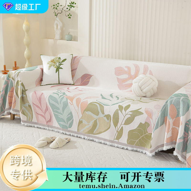 Nuevo sofá Chenille cuatro estaciones todo incluido universal de una sola pieza toalla de sofá cojín cubierta manta