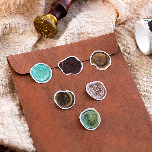 Message Tape Qiu Mu Su Ge Series Special-shaped collage retro handbag DIY decorative material stickers 9 styles