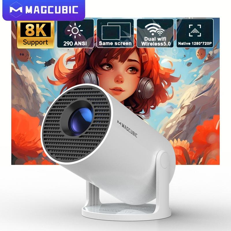 Comercio exterior explosivo HY300 alta definición 4k proyector de pared de proyector de pared de dormitorio doméstico de enfoque corto comercio exterior inteligente portátil