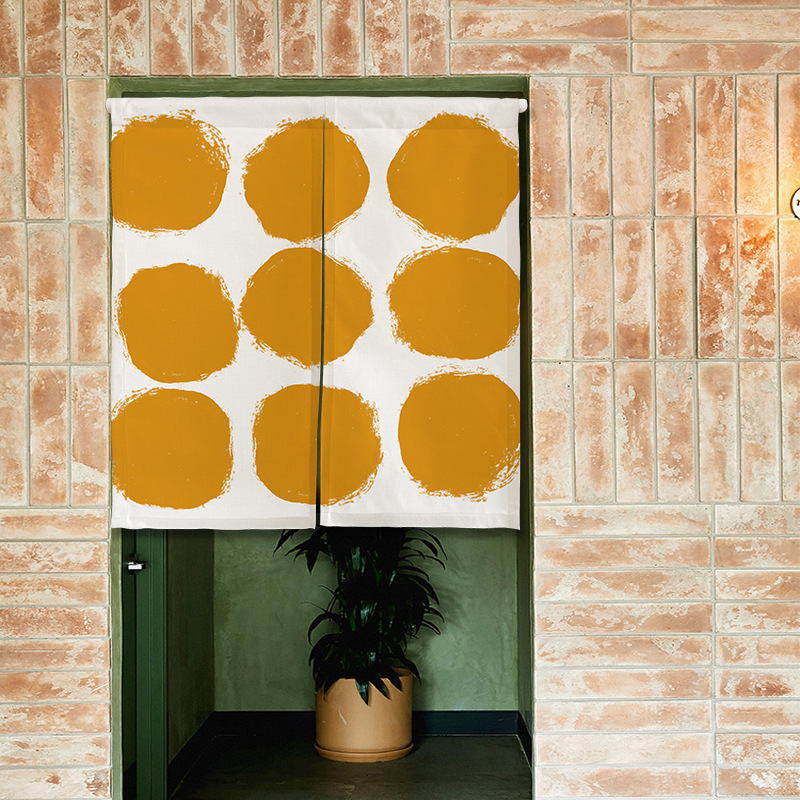 Home Door Curtain American Hand-painted Door Curtain Bathroom Partition Curtain Coffee Restaurant Kitchen Half Curtain Fabric Door Curtain Home Door Curtain American Hand-painted Door Curtain Bathroom Partition Curtain Coffee Restaurant Kitchen Half Curtain Fabric Door Curtain