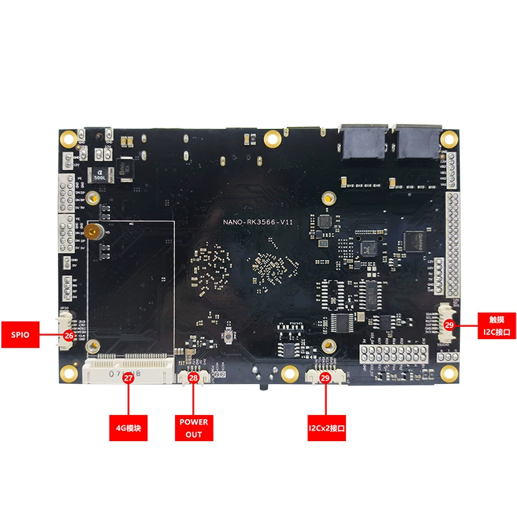 Плата разработки Rockchip RK3566 с NPU 0.8TOPS, Rockchip Yuanchuang NANO-RK3566