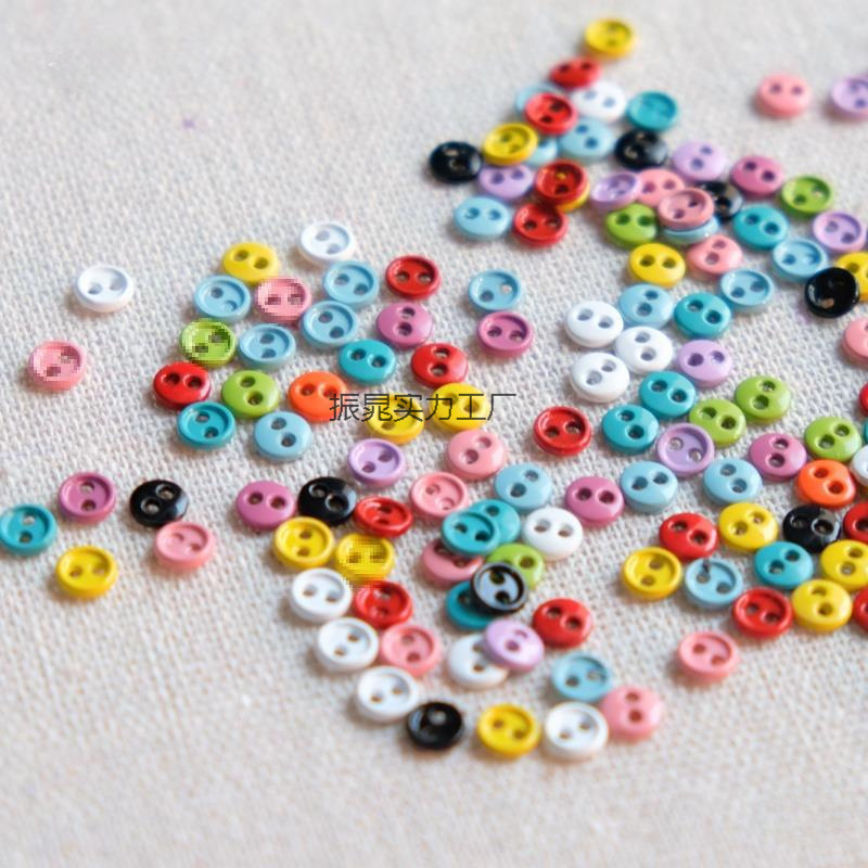 3mm4mm5mm カラーミニメタル二目ボタン b ベビードールアクセサリー手作り diy 小さな布ボタン|undefined