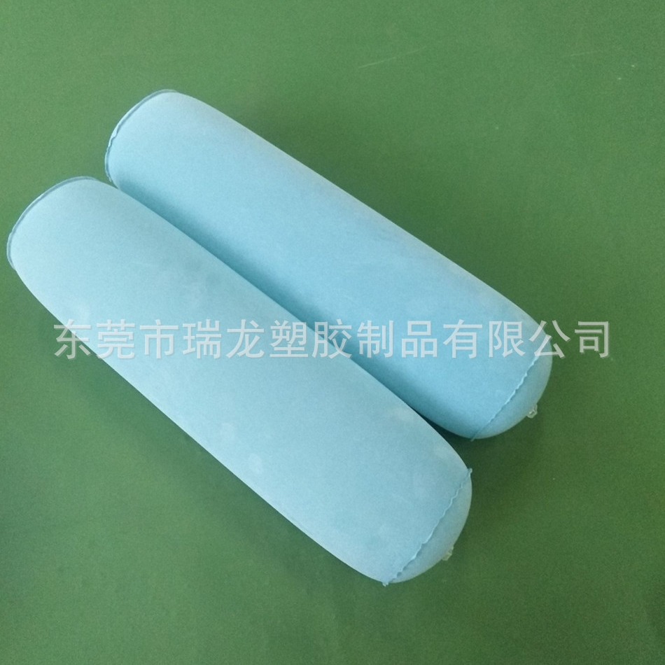 厂家做货充气植绒PVC骨盆枕 健身瑜伽充气棒 出口PVC植绒骨盆枕