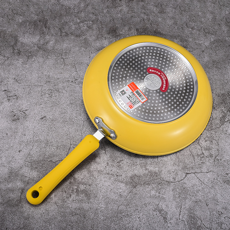 Zhongkang salsa de polímero de aceite sin humo fondo plano no pegajoso panquequeque de huevo panquequeque de filete multifuncional no convexo fondo doméstico