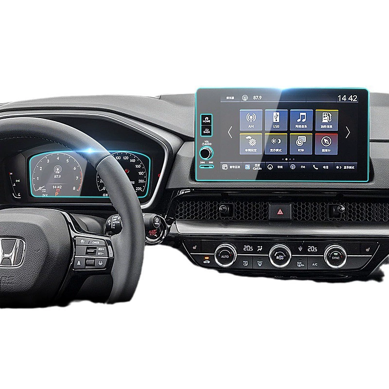 Подходящее 23 Honda CRV экран сталь-основанная плёнка навигация прибор дисплей плёнка средний контроль интерьер защитная плёнка модификация