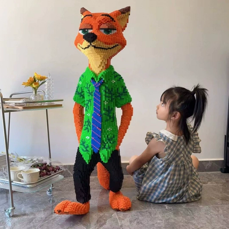 Лего, кролик, конструктор, игрушка, большая головоломка, лиса, енот