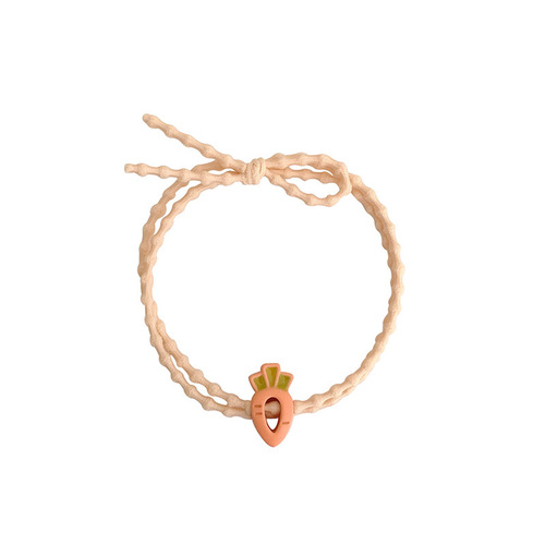 Summer Style Fresh Fruit Hair Ties Simple High Elasticity Girl Heart Strawberry Rubber Bands Instagram Style Wholesale