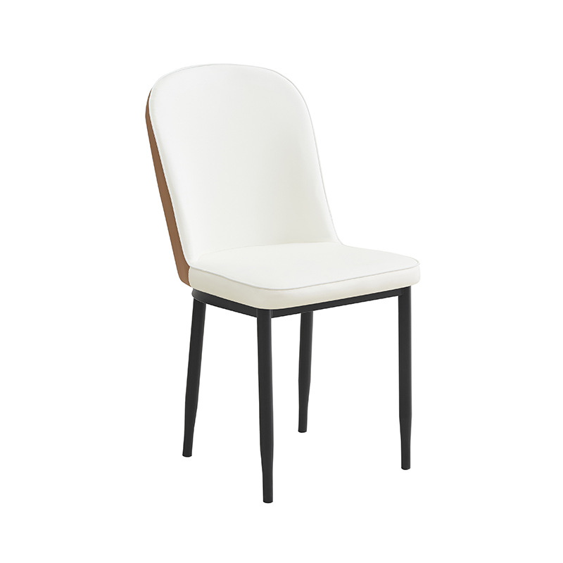 Silla de comedor de lujo ligera, asiento de cuero de doble propósito, mesa de recepción simple y moderna, multicolor opcional Baylor