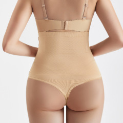 Cross-border high-waist G-string body shaping garment with postpartum double-layered waist cincher shaping and waist shaping plus-size butt-underwear